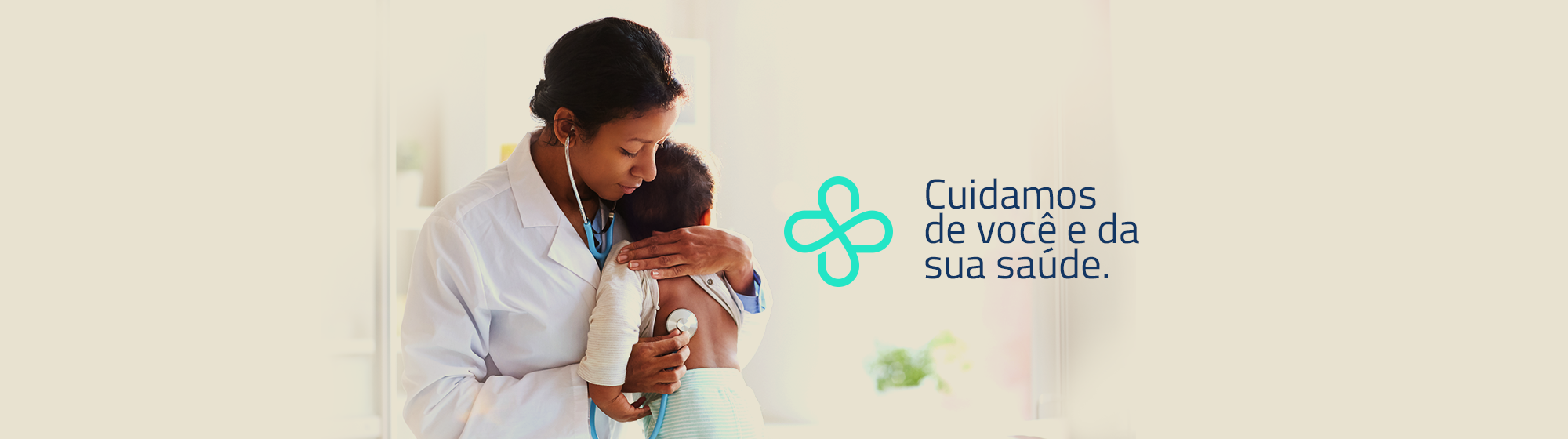 Banner destacando o cuidado e a atenção dedicada aos pacientes da clínica.